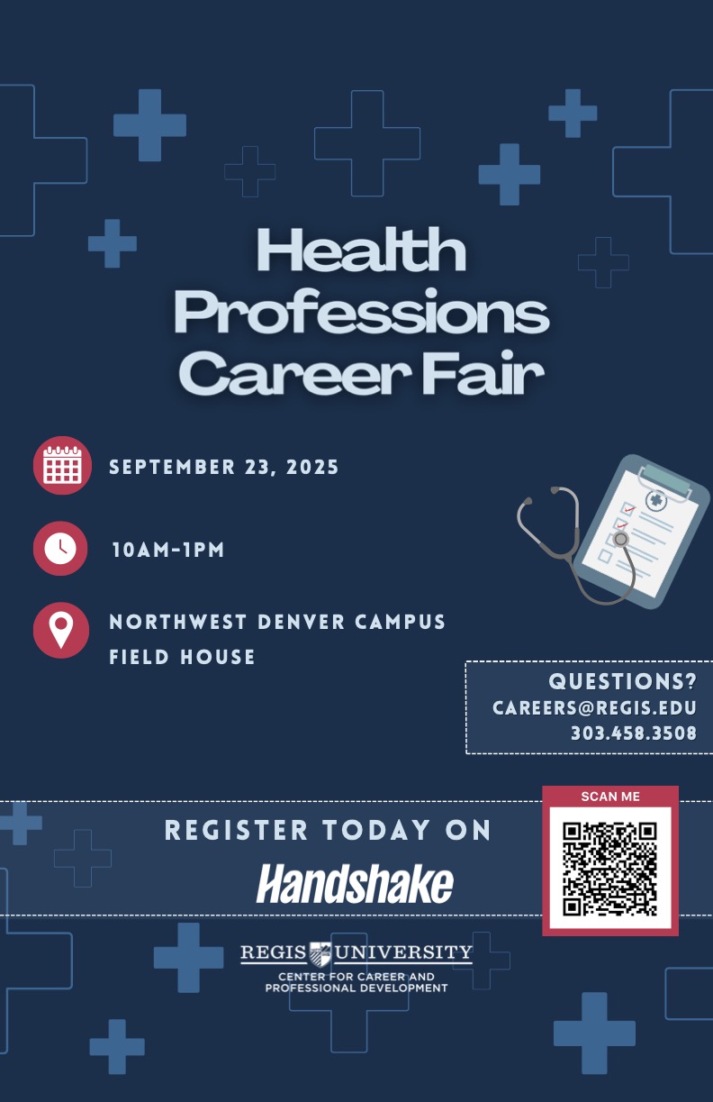 Health professions carer fair flyer